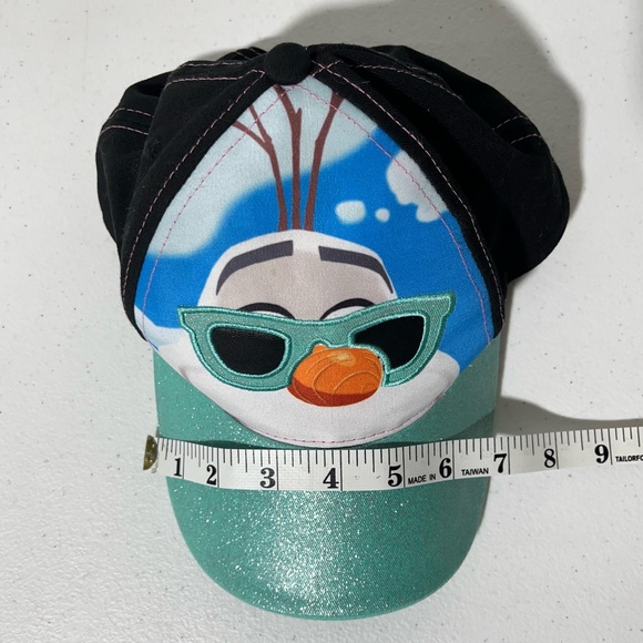 Disney Frozen Olfa Snowman W/ Sunglasses Adjustable Youth Hat Black H2 - Picture 11 of 11